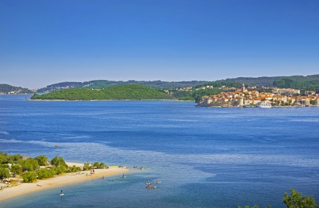 Blick auf Korčula