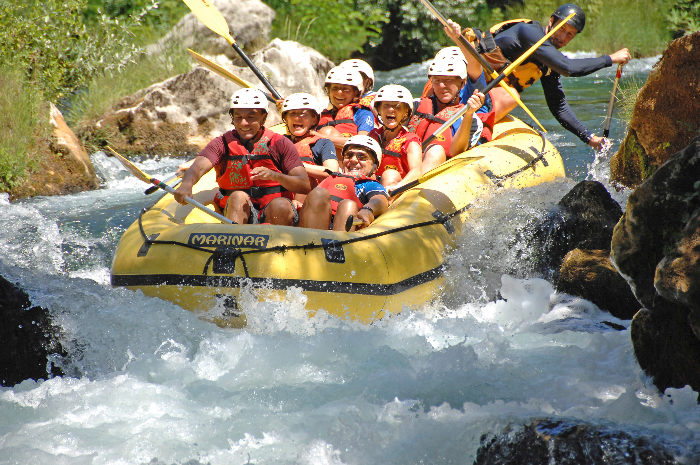 Rafting auf der Cetina bei Omiš