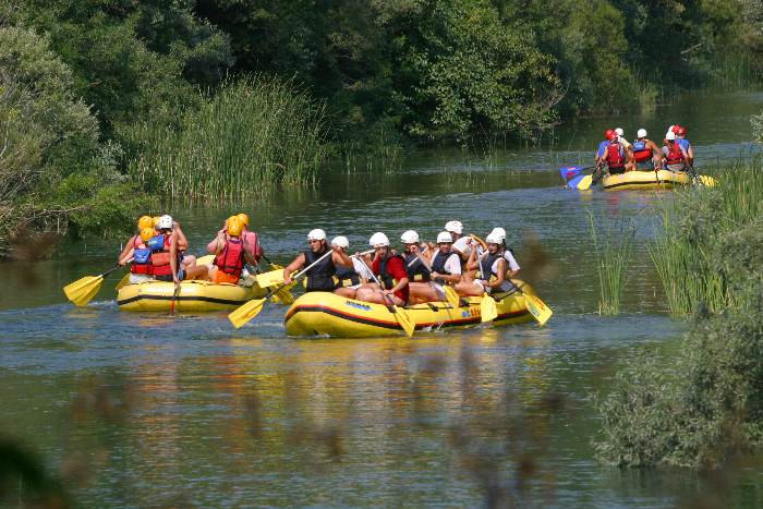 Rafting auf der Cetina bei Omiš