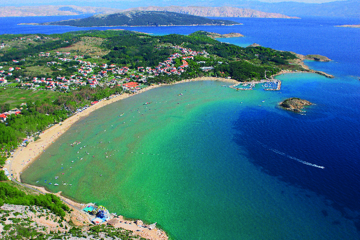 Rajska Plaza in Lopar, Insel Rab