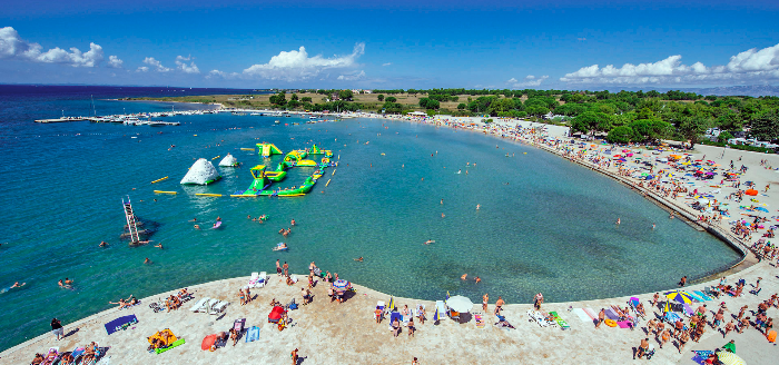 Familienstrand Zaton in Zadar